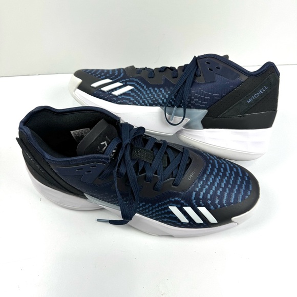 New Adidas D.O.N. Issue 4 Basketball Shoes Team Navy /White GY6506 Men’s Size 13 - Picture 1 of 10